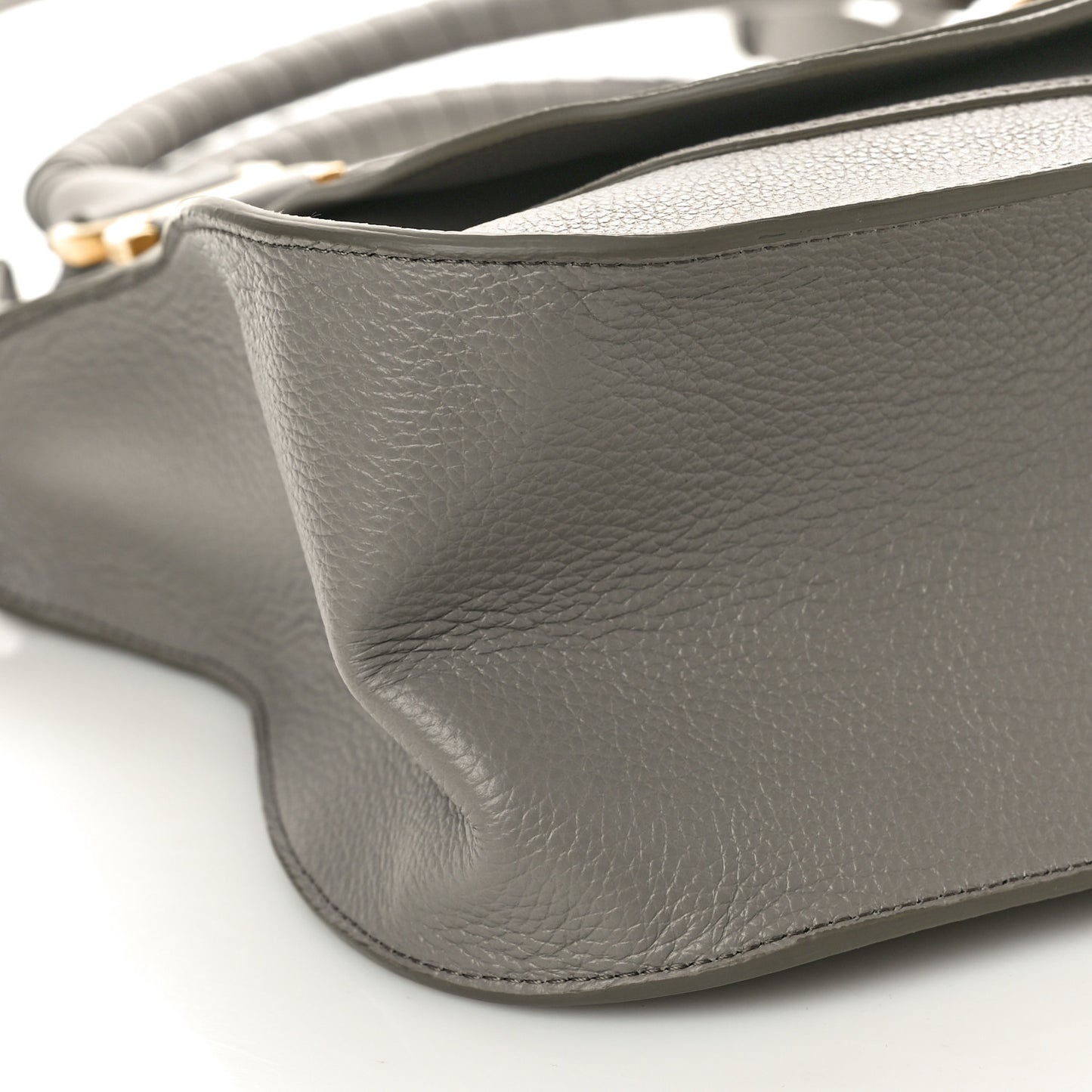 Calfskin Small Marcie Satchel Cashmere Grey