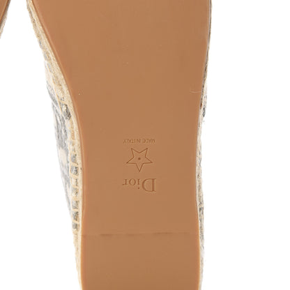 Christian Dior Oblique Embroidered Granville 15mm Espadrilles 41 Grey Stone 6 of 9