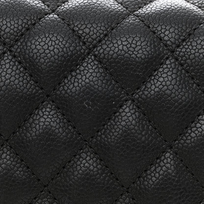 Chanel Caviar Quilted Medium Rock In Rome Single Flap Black 14 of 18