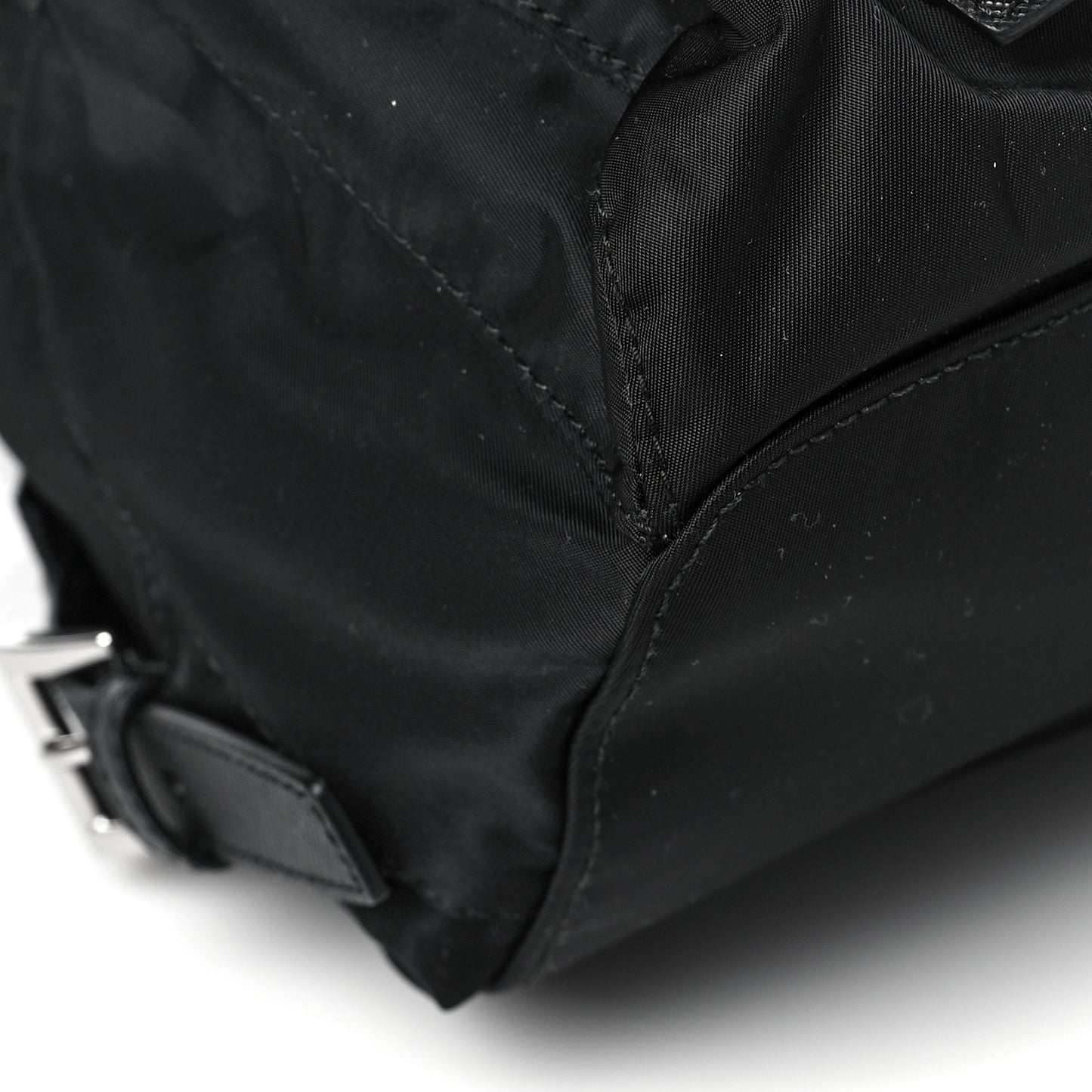 Re-Nylon Saffiano Medium Backpack Black