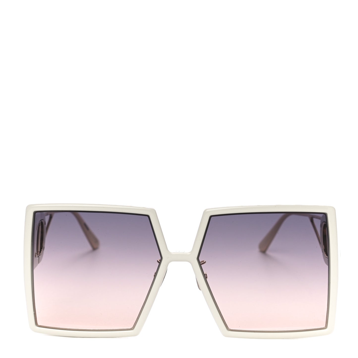Square 30 Montaigne Sunglasses White