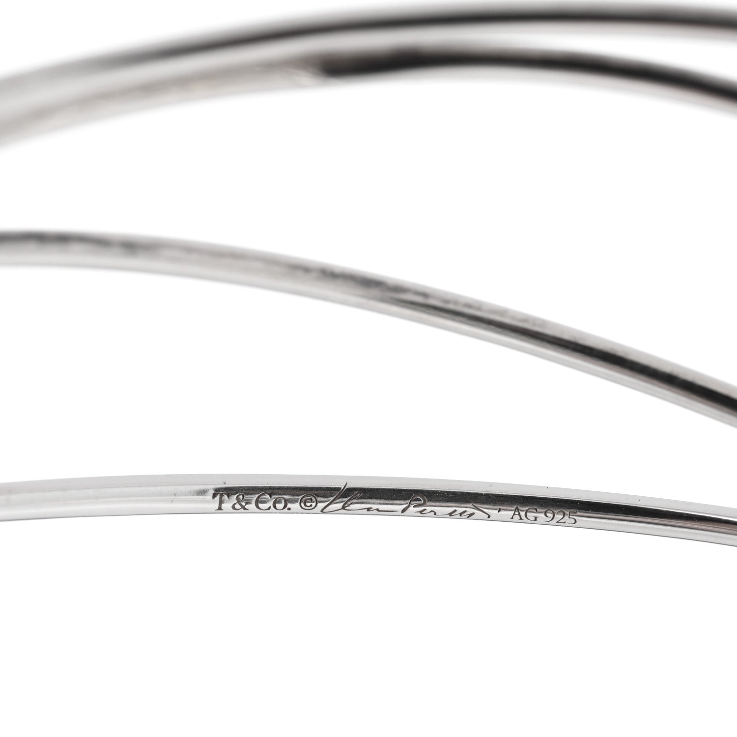 Tiffany Sterling Silver Elsa Peretti Five Row Wave Bracelet 3 of 3