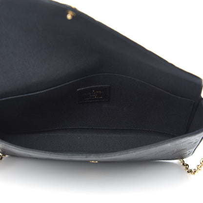 Louis Vuitton Empreinte Pochette Felicie Chain Wallet Black 5 of 11