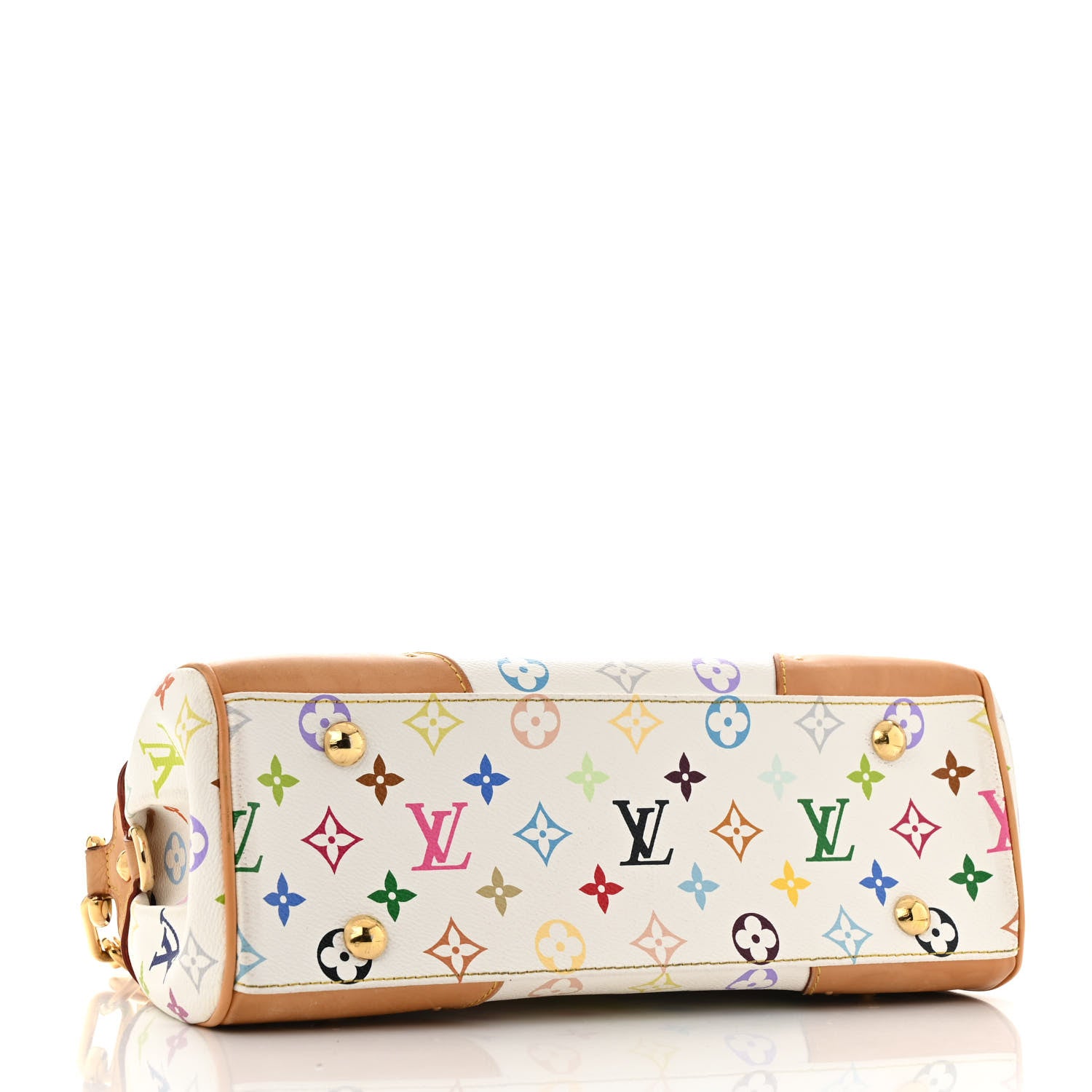 Louis Vuitton Monogram Multicolor Beverly MM White 4 of 13