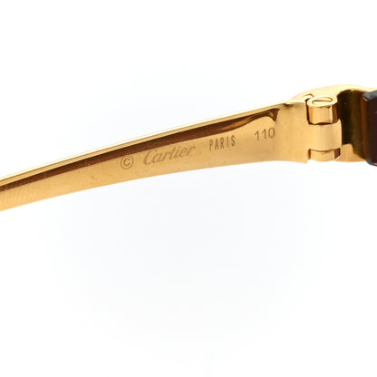 Cartier Panthere De Cartier Rimless Sunglasses Gold 5 of 7