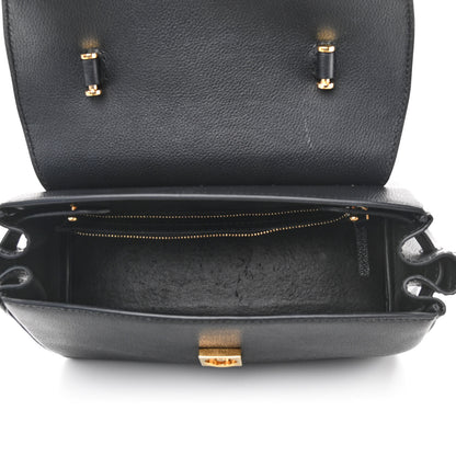 Versace Calfskin Medium La Medusa Top Handle Handbag Black 5 of 13