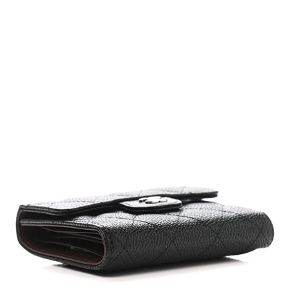 Chanel Caviar Quilted Small Flap Wallet Black 4 of 8