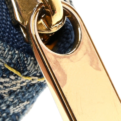 Louis Vuitton Denim Zip Compact Wallet Blue 10 of 10