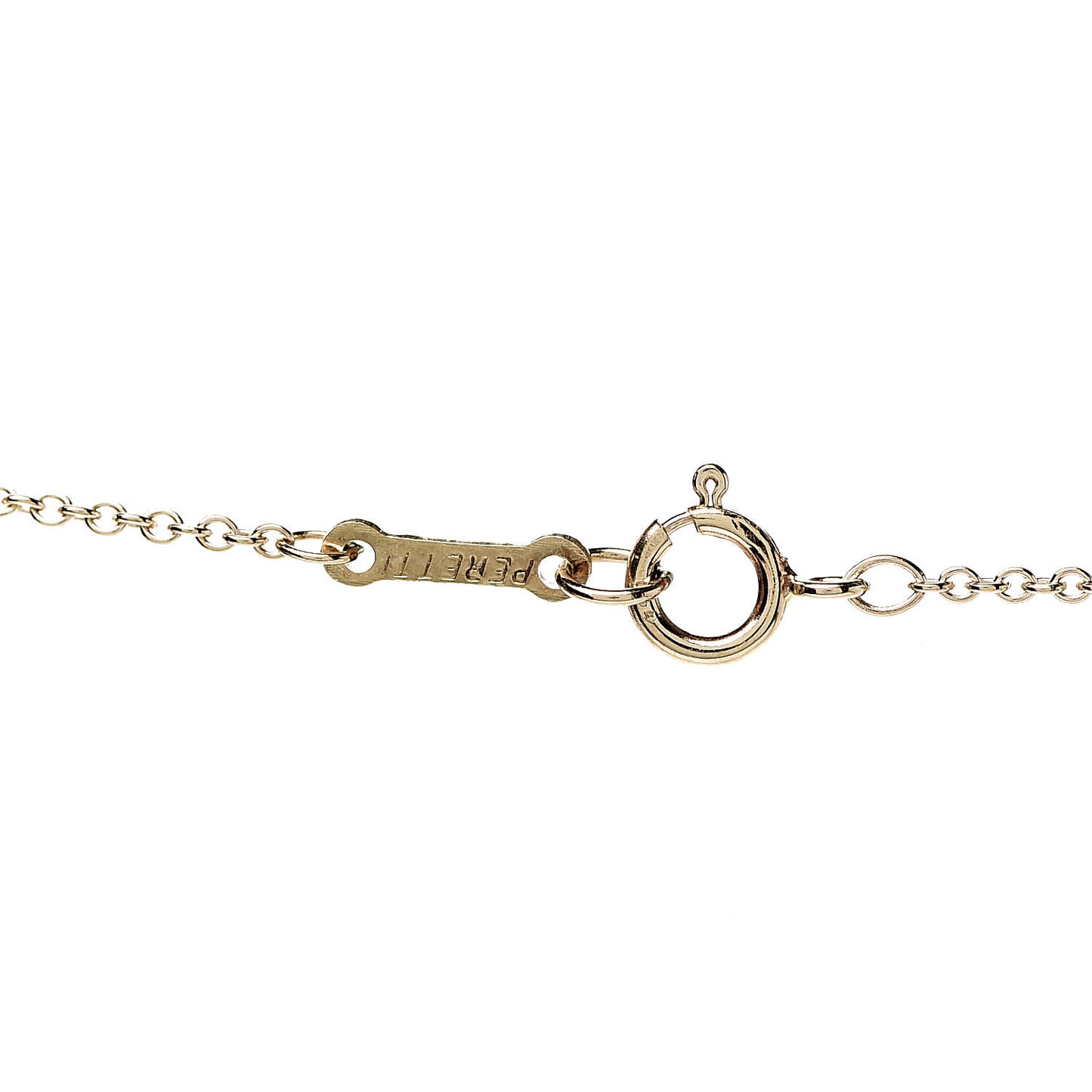18K Yellow Gold 12mm Elsa Peretti Bean Pendant Necklace