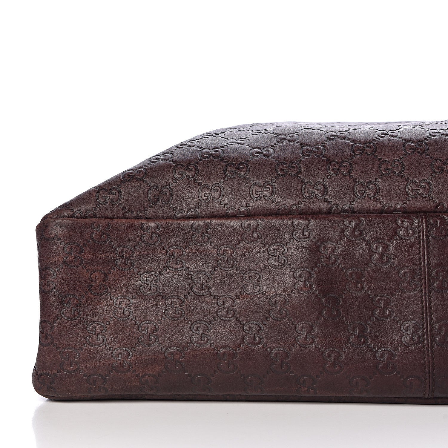 Gucci Guccissima Large Horsebit Chain Hobo Chocolate 18 of 19