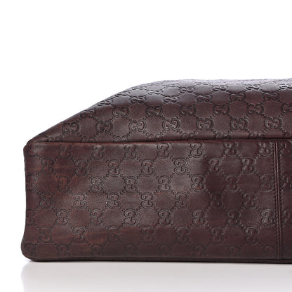 Gucci Guccissima Large Horsebit Chain Hobo Chocolate 18 of 19