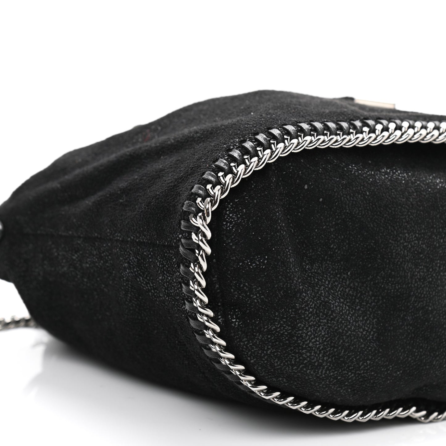 Shaggy Deer Small Falabella Bucket Bag Black