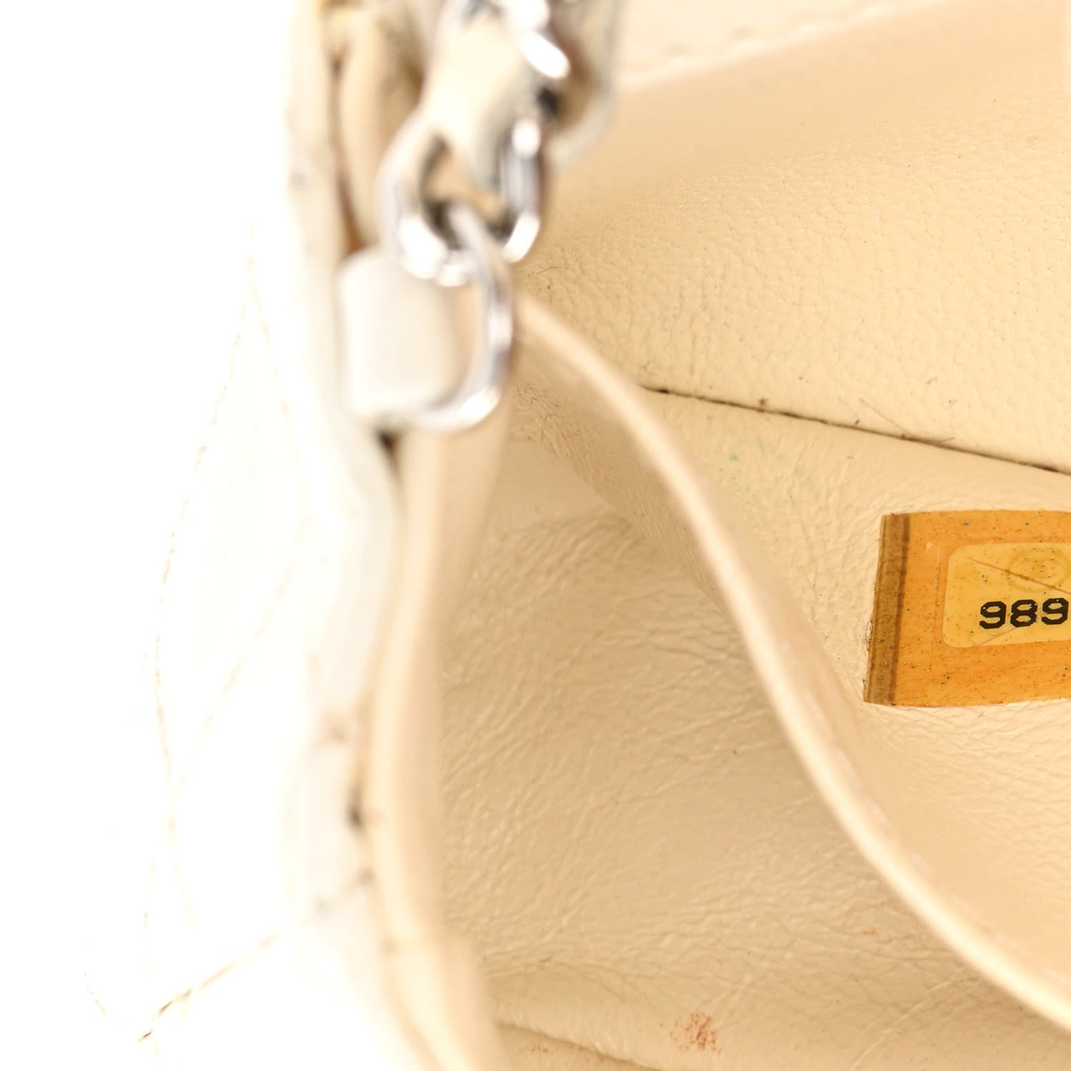 Chanel Caviar Quilted Extra Mini Flap White 7 of 15