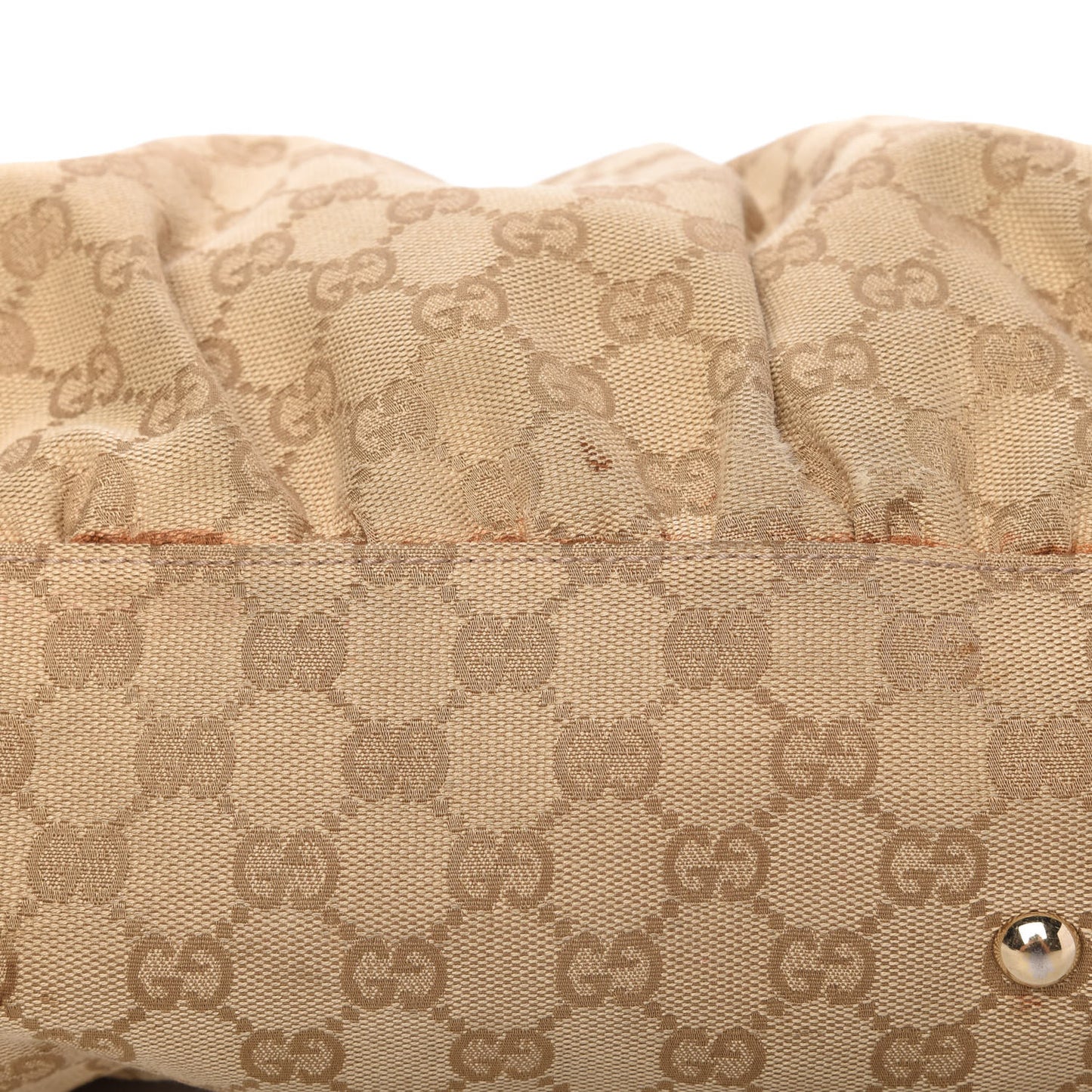 Monogram Large D Gold Hobo Metallic Gold