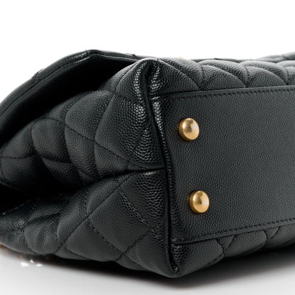 Chanel Caviar Quilted Mini Coco Handle Flap Black 10 of 12