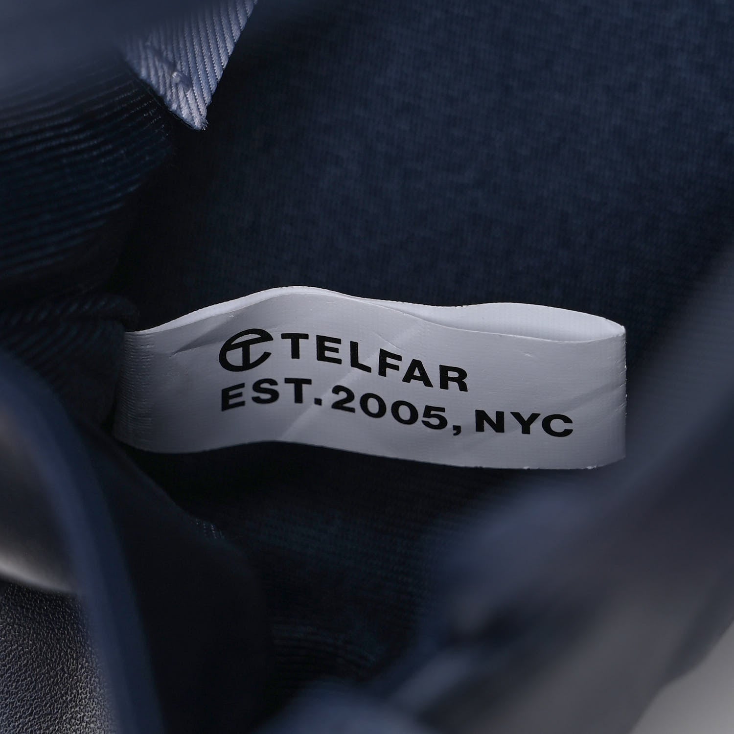 Telfar Vegan Leather Small Shopping Bag Navy 6 of 8