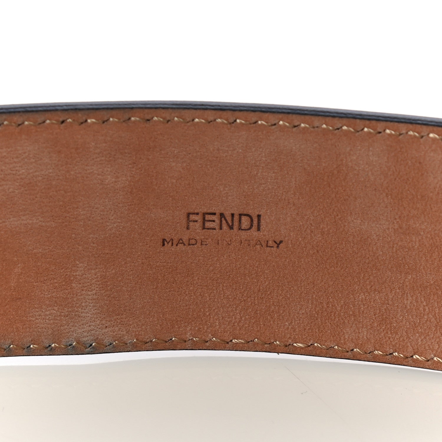 Fendi Calfskin F is Fendi FF 1974 Embossed Belt 90 36 Black 5 of 6