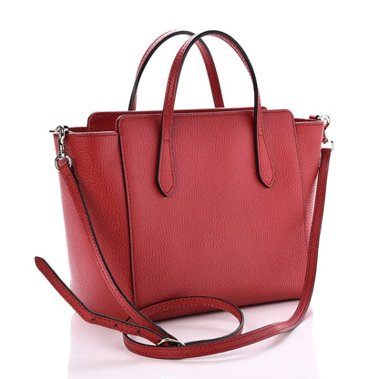 Gucci Dollar Calfskin Mini Swing Top Handle Bag Tabasco 3 of 6