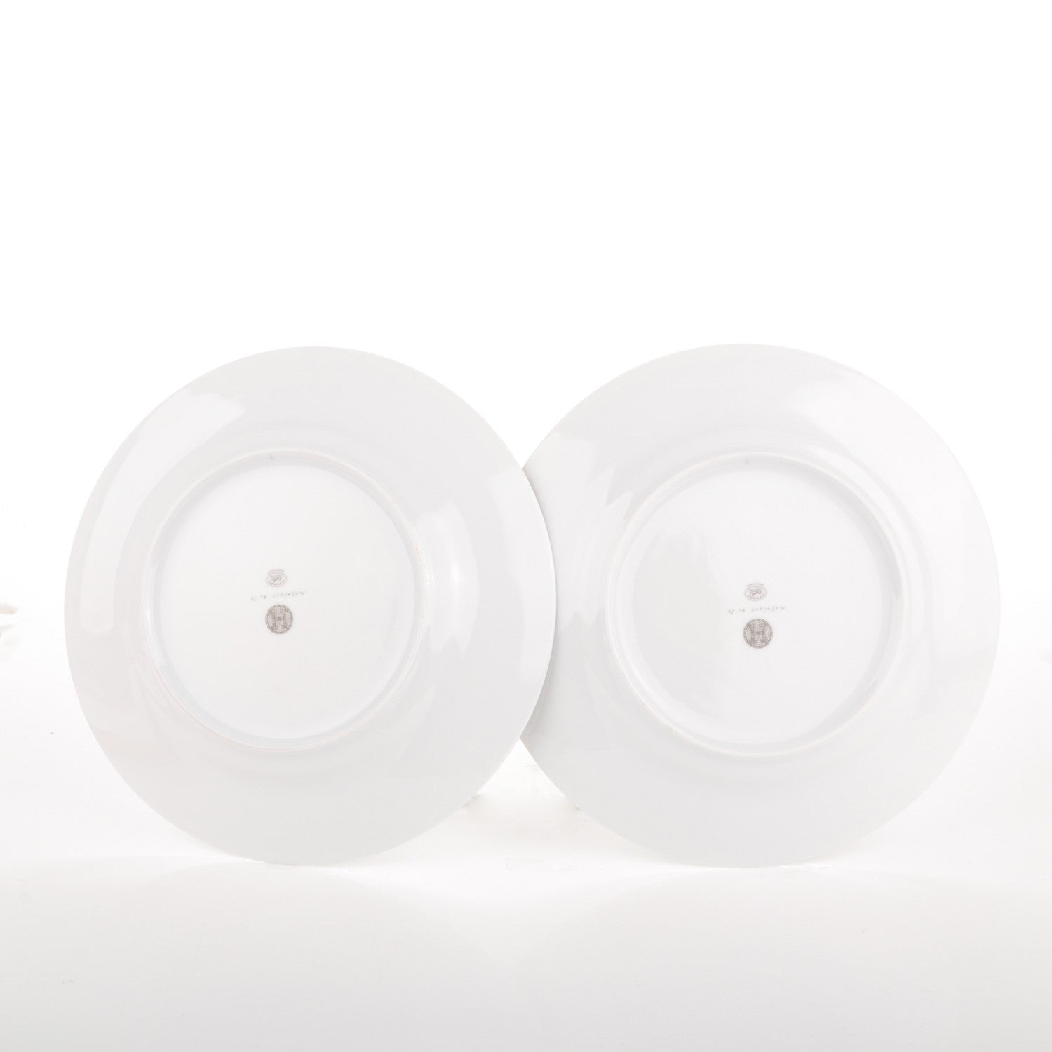 Hermes Porcelain Mosaique Au 24 Platine Dinner Plate Set of 2 3 of 4