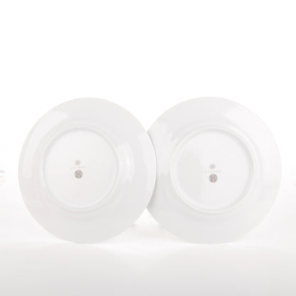 Hermes Porcelain Mosaique Au 24 Platine Dinner Plate Set of 2 3 of 4