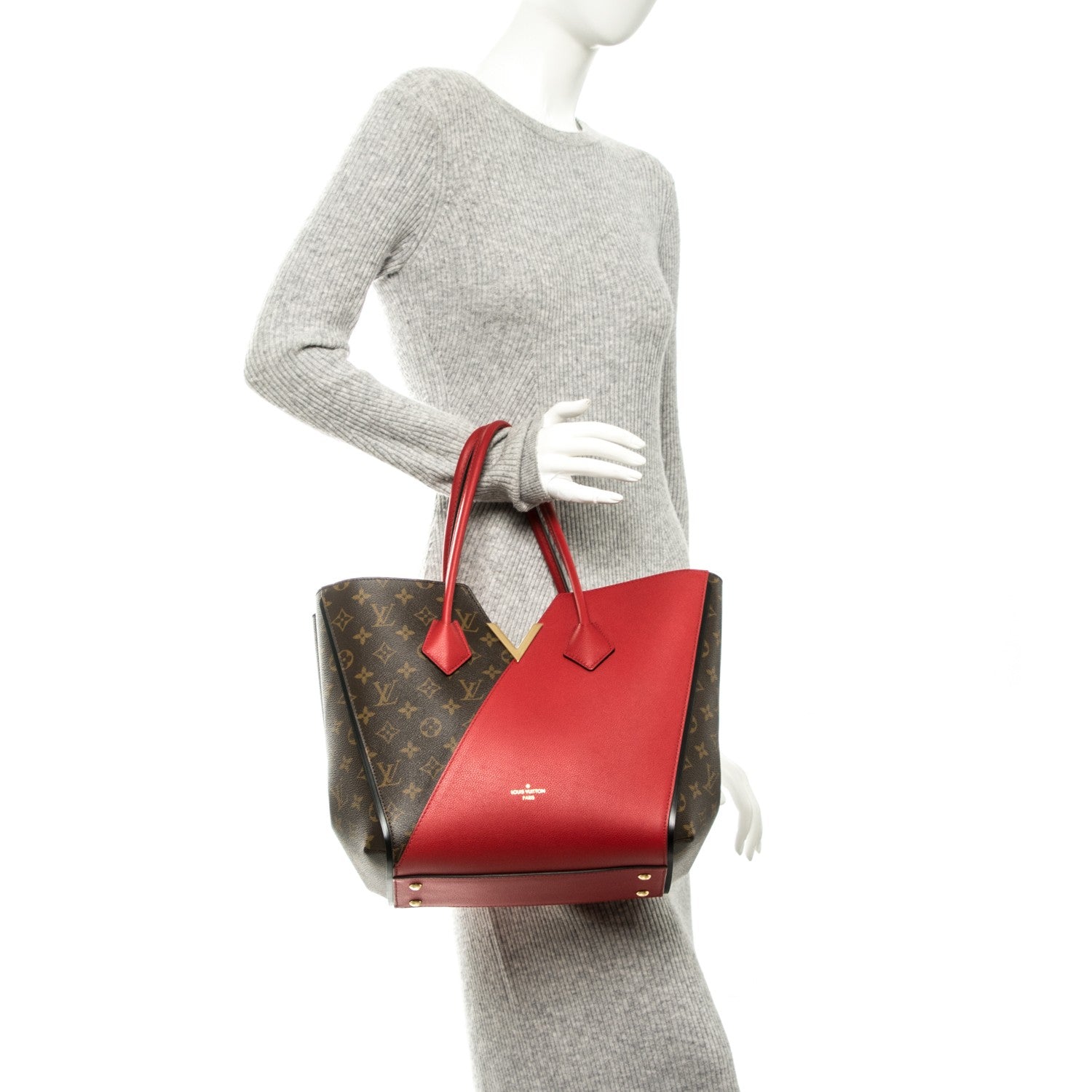 Louis Vuitton Calfskin Monogram Kimono Tote Cherry 2 of 7