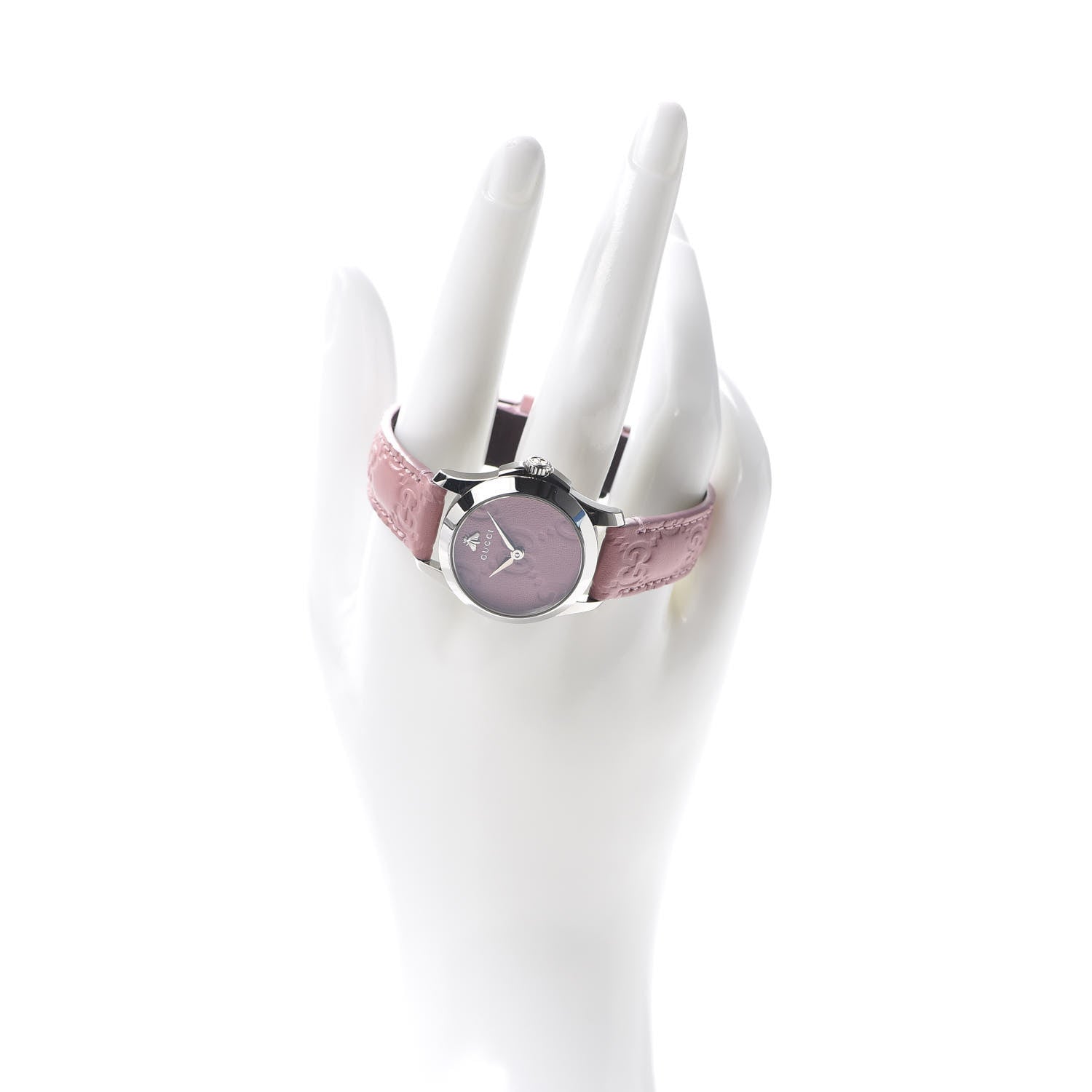 Gucci Stainless Steel Calfskin 27mm G-Timeless Quartz Watch Pink 2 of 6