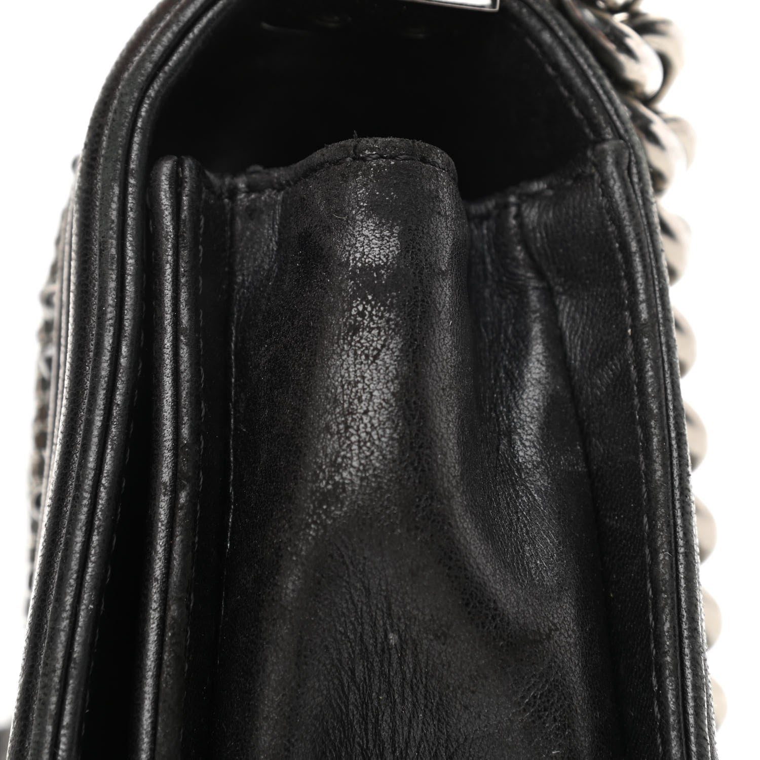 Chanel Lambskin Glass Pearl Embroidered Small Boy Flap Black 11 of 15