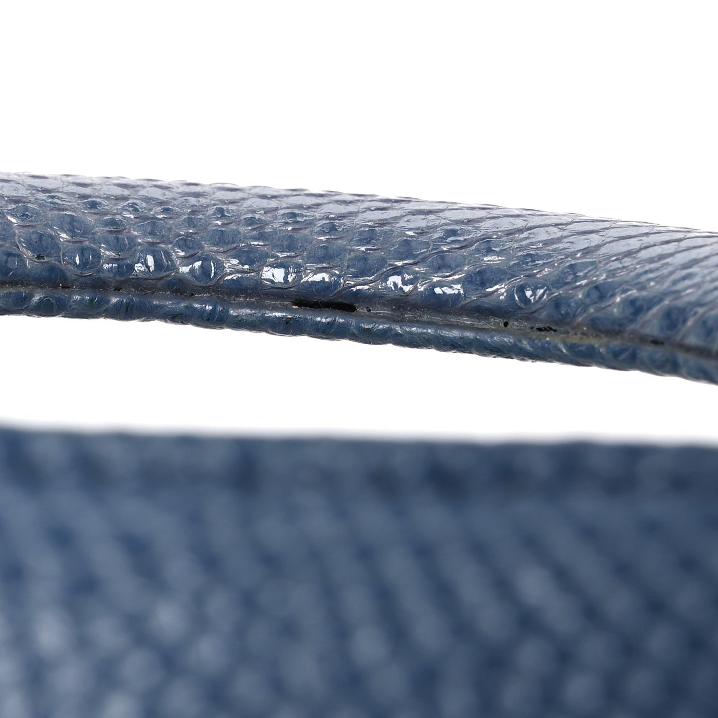 Lizard Mini Lady Dior Blue