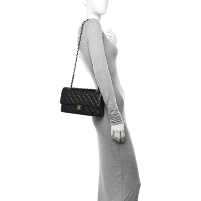 Chanel Caviar Quilted Medium Double Flap Black 2 of 10