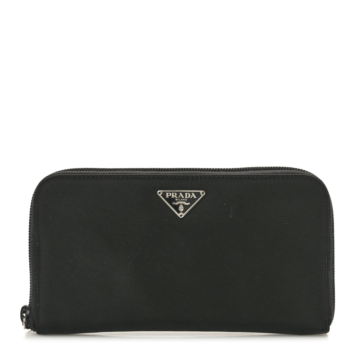 Tessuto Nylon Zip Around Wallet Black