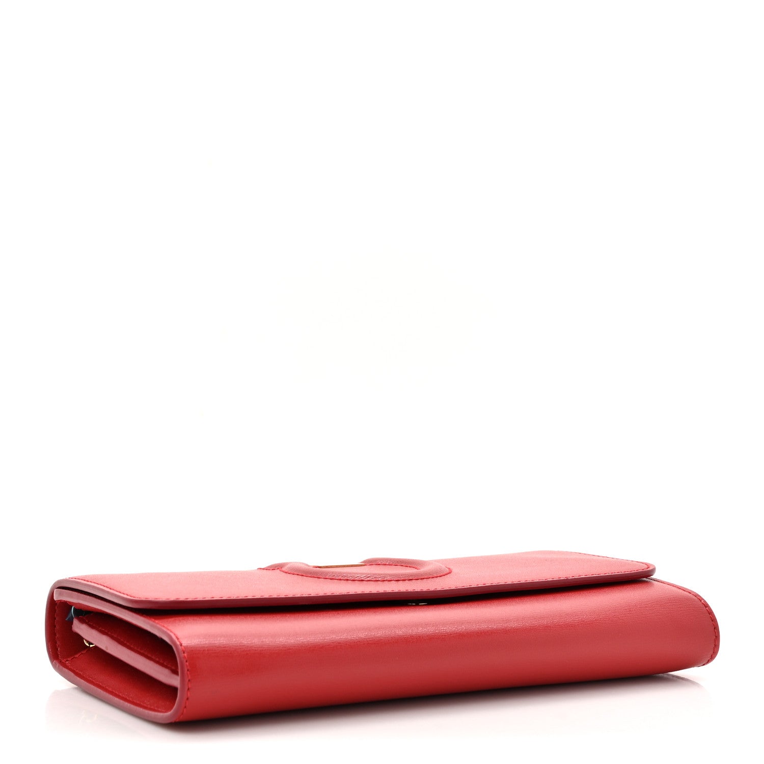 Salvatore Ferragamo Calfskin City Wallet On Chain Red 4 of 11