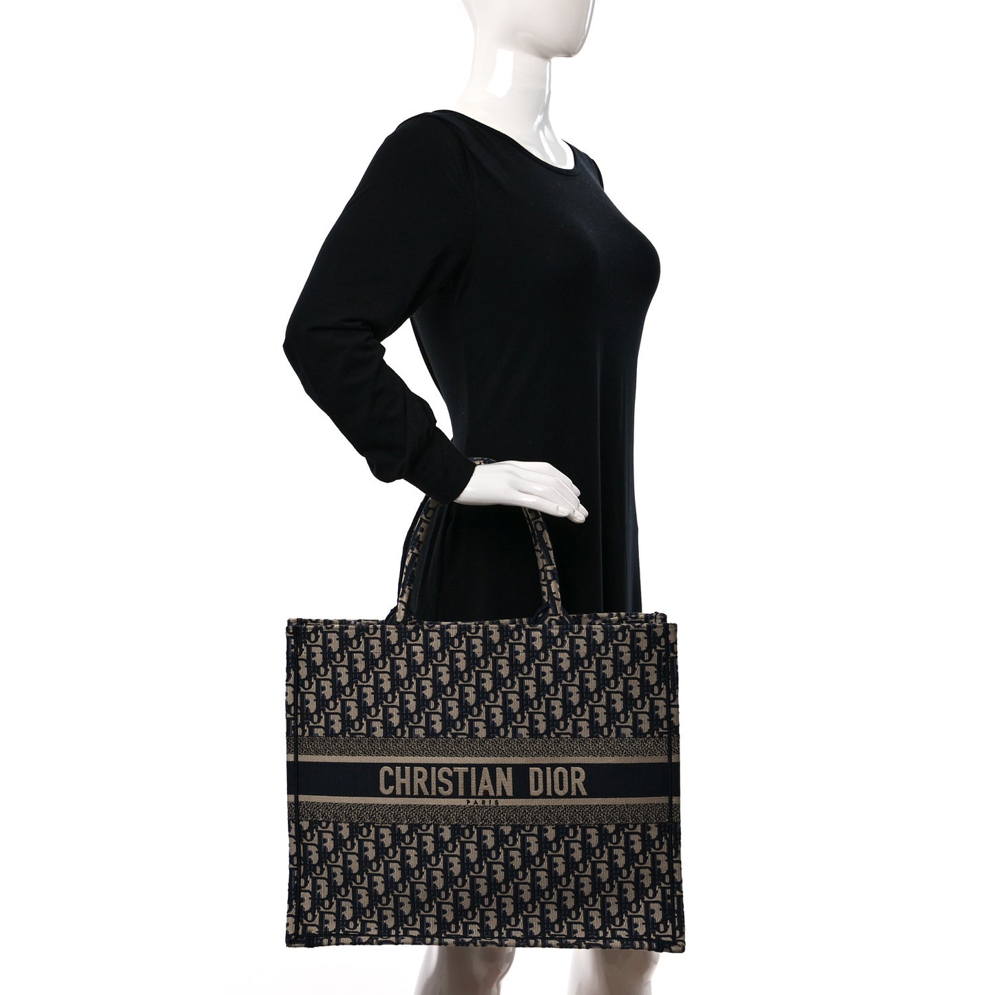 Oblique Large Book Tote Blue Multicolor