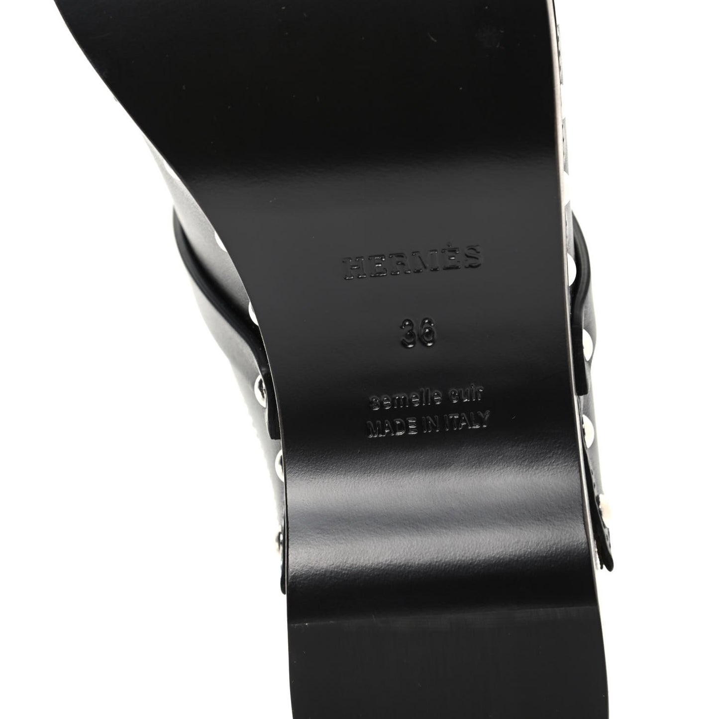 Calfskin Carlotta Mules 36 Black