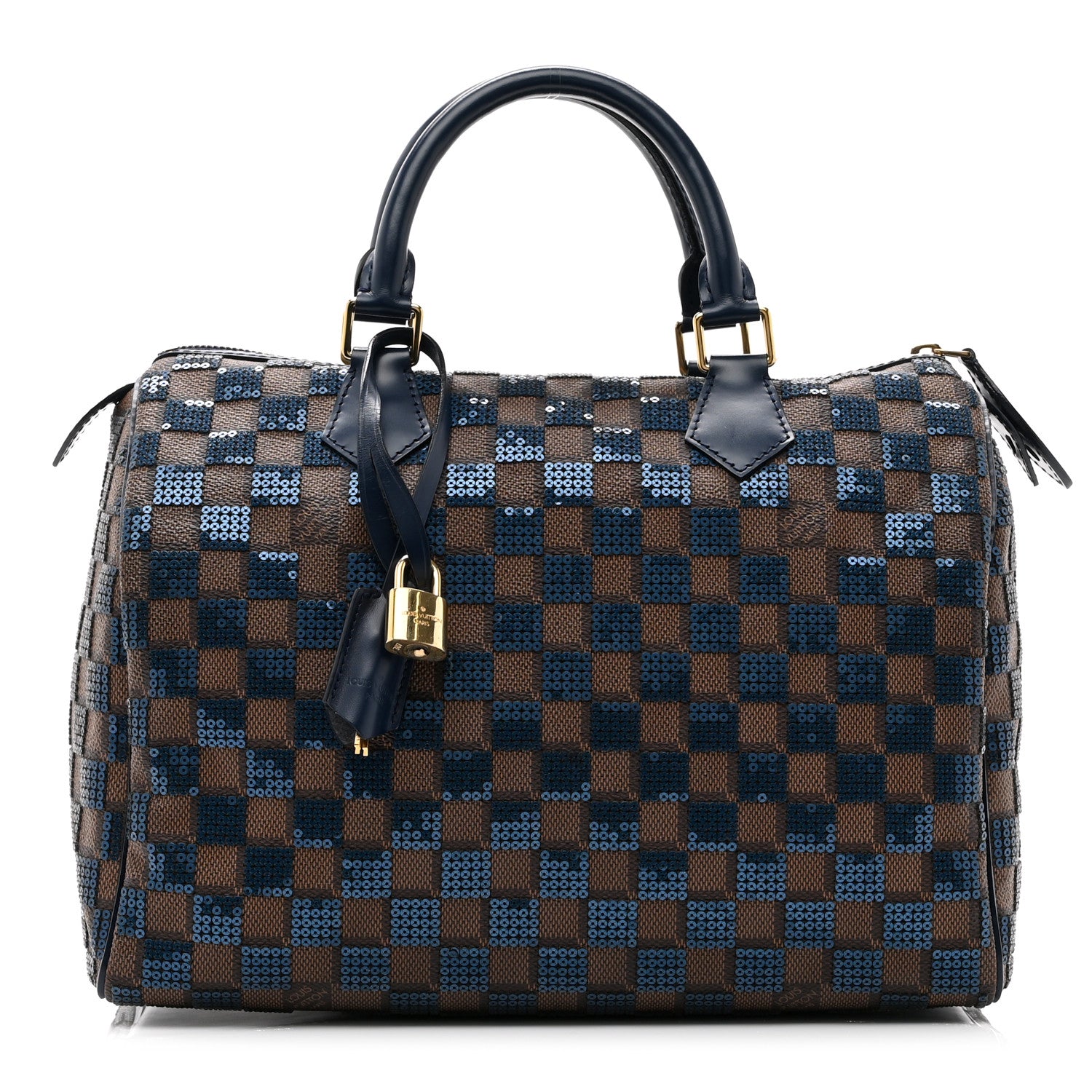 Louis Vuitton Damier Paillettes Speedy 30 Blue 1 of 10