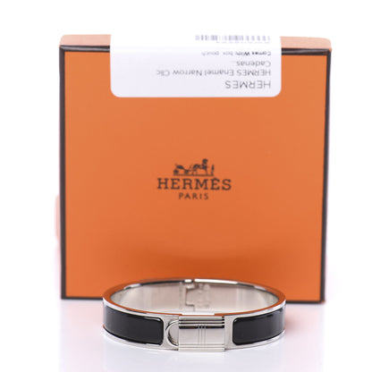Hermes Enamel Narrow Clic Cadenas Bracelet PM Black 5 of 5