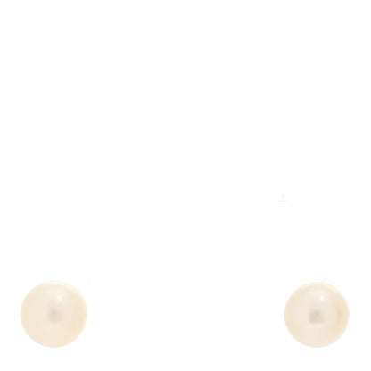 Mikimoto 18K Yellow Gold Akoya Cultured Pearl 5-5.5mm Stud Earrings 1 of 5