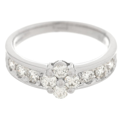 Parker & West by FASHIONPHILE Platinum Diamond .70ctw Flower Ring 53 6.5 7 of 10