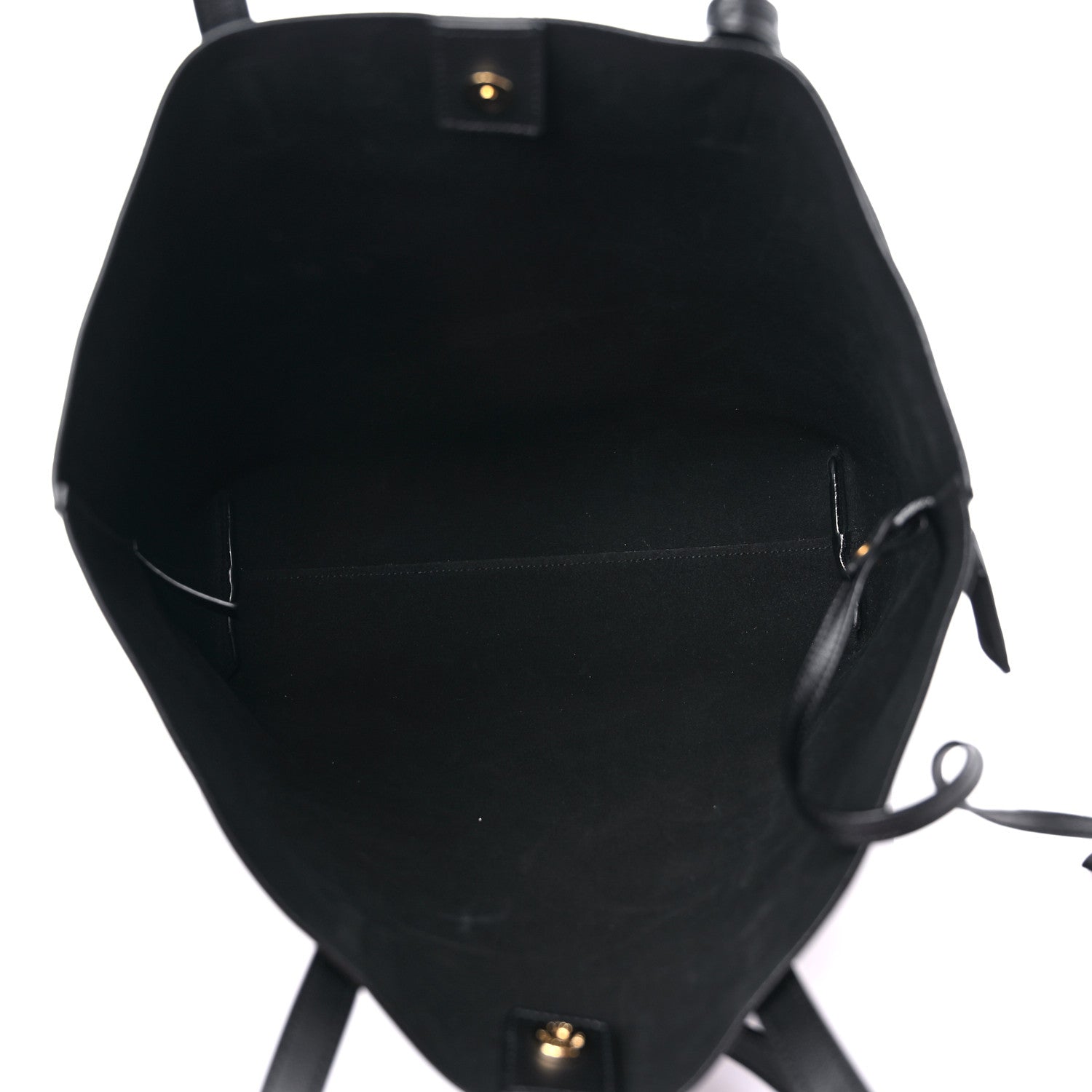 Saint Laurent Calfskin North-South Shopping Tote Black 5 of 10