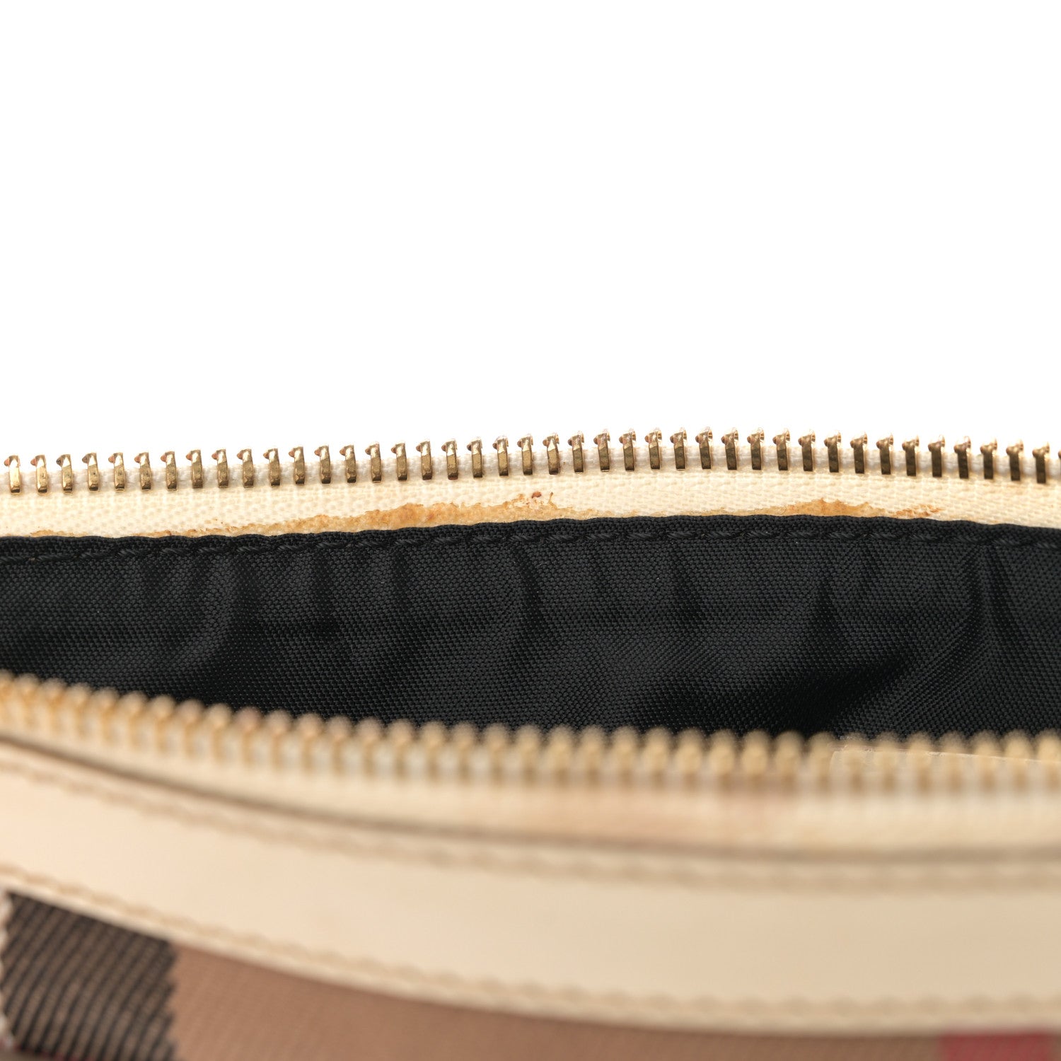 Burberry House Check Bridle Calfskin Peyton Crossbody White 11 of 12