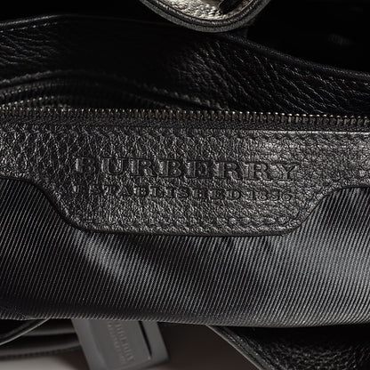 Burberry Calfskin Mason Warrior Studded Hobo Black 6 of 8