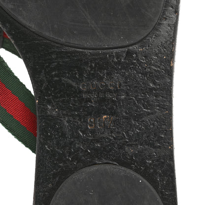 Gucci Nylon Guccissima Web Womens Thong Sandals 38.5 Green Red Black 8 of 11