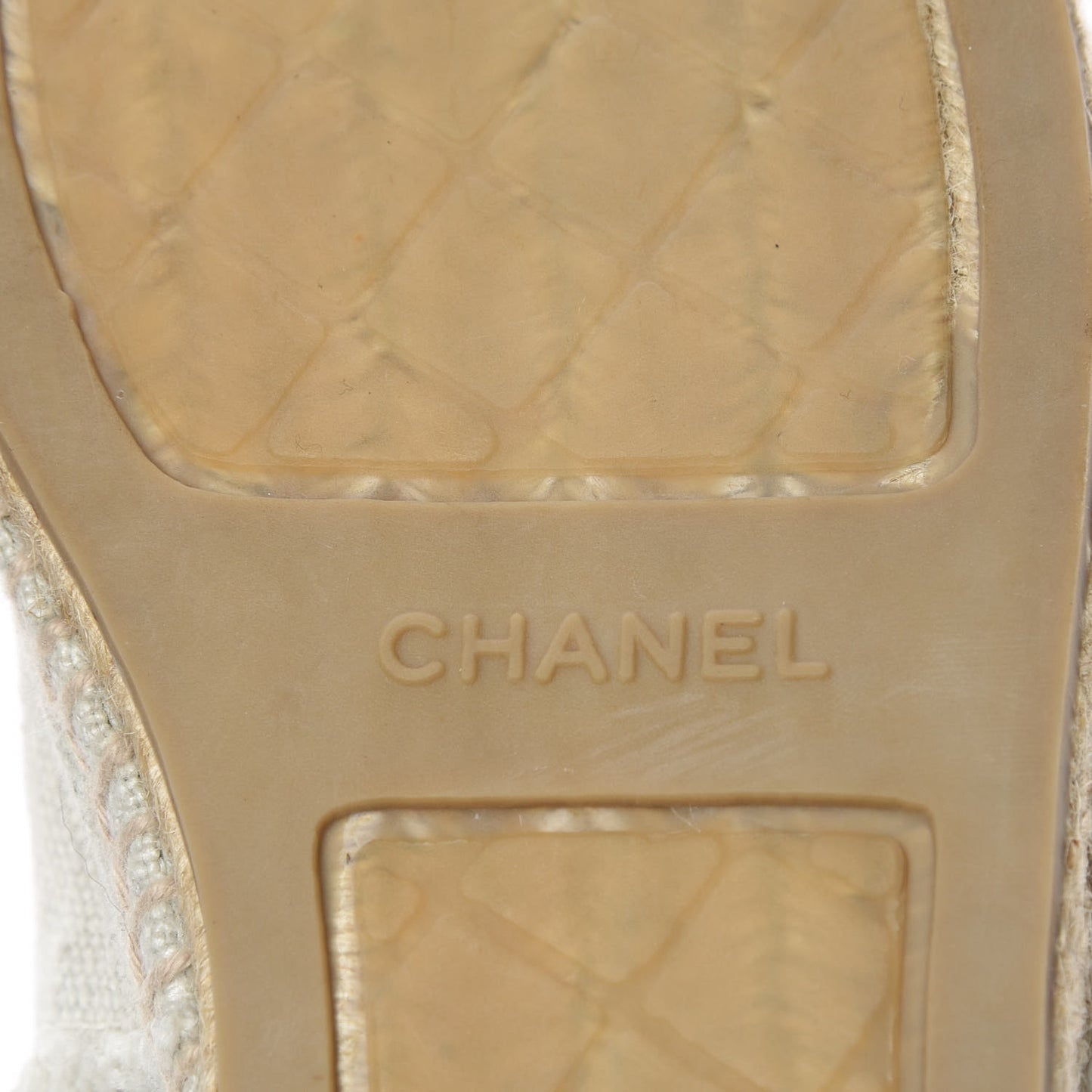 Toile CC Cap Toe Espadrilles 44 Beige