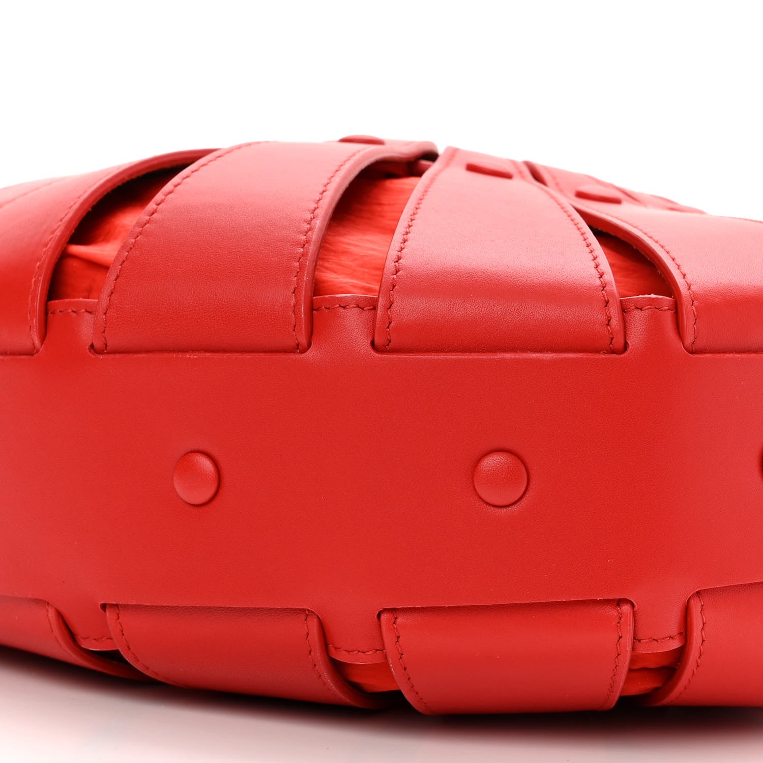 Bottega Veneta French Calfskin Small Shell Bag Chili Tomato 9 of 9