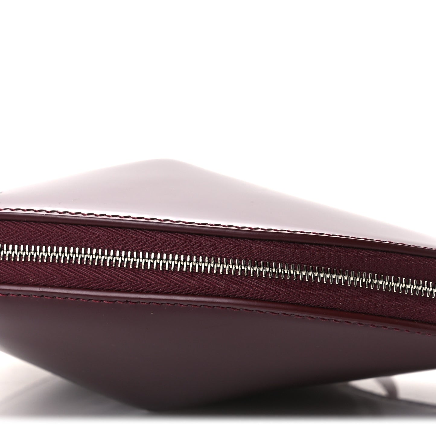 Patent Calfskin Le Coeur Bag Rouge Grenat