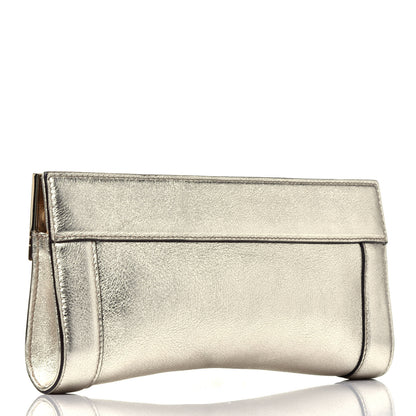 Gucci Metallic Calfskin Britt Clutch Gold 3 of 9