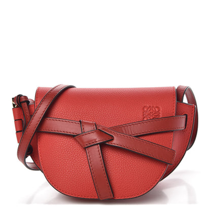 Loewe Grained Calfskin Mini Gate Crossbody Bag Scarlet Burnt Red 1 of 6