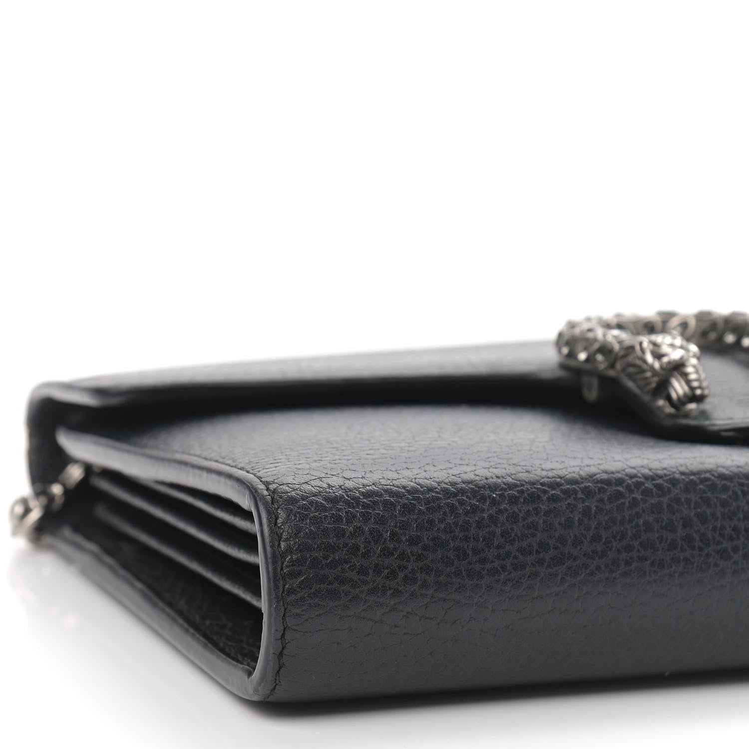 Gucci Calfskin Mini Dionysus Chain Wallet Black 10 of 14