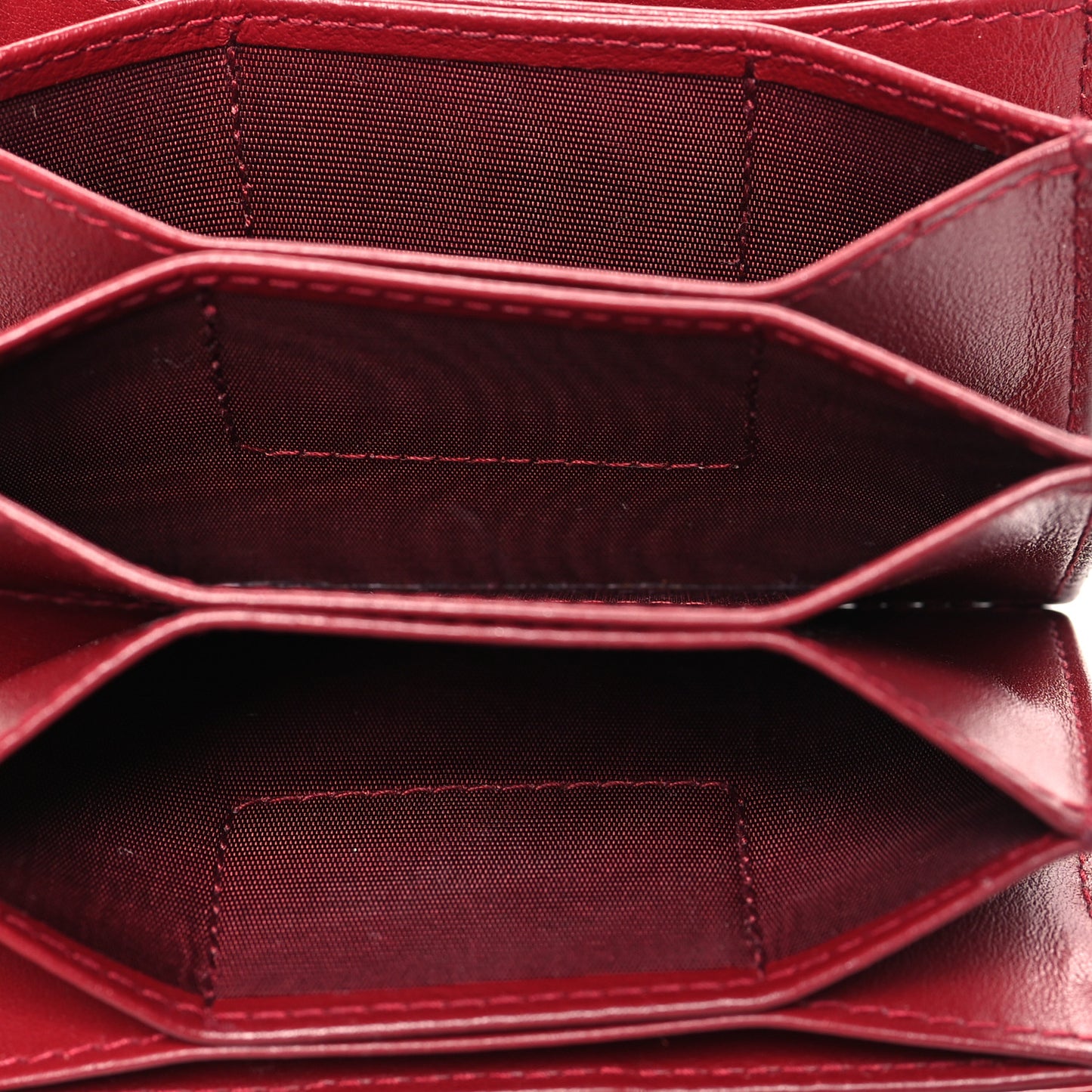 Patent Cannage Lady Dior 5-Gusset Card Holder Scarlet