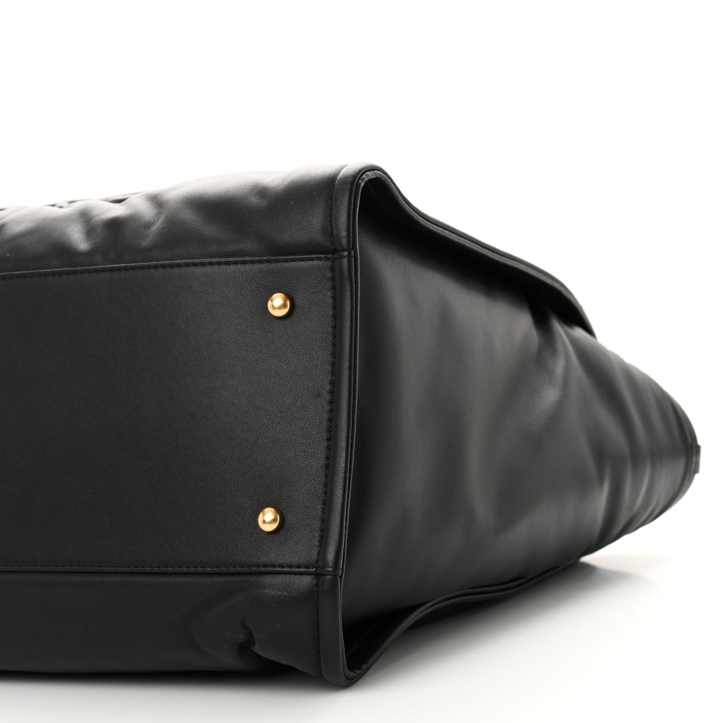 Calfskin Medium Deauville Tote Black