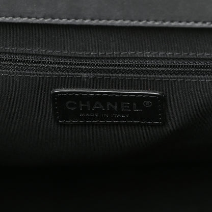 Chanel Calfskin Quilted Small Easy Shopping Tote Black 5 of 13